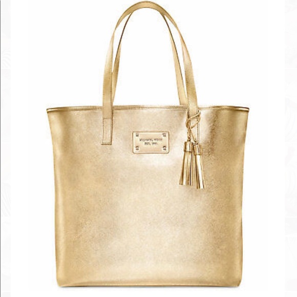 Michael Kors Handbags - Michael Kors Gold Tote LIMITED EDITION